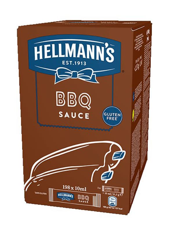 Barbeque sauce portions 198x10ml Hellmann's