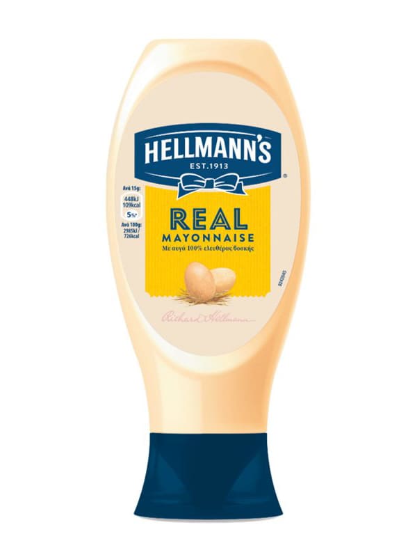 Μαγιονέζα Real top down 430ml HELLMANN'S
