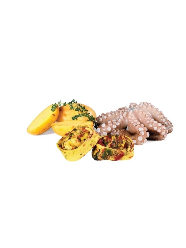 TORTELLO 50g WITH SMOKED OCTAPUS, LEMON, POTATO AND THYME 2.5kg DEL PRETE