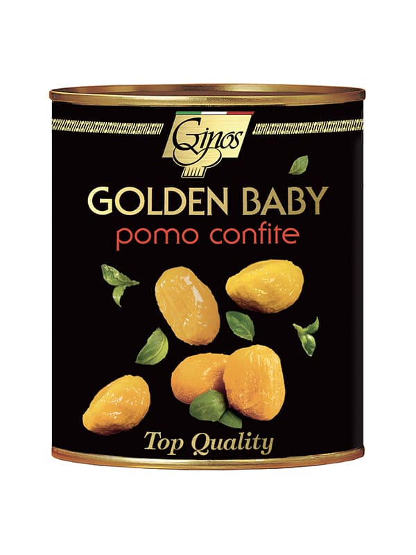 Τοματάκι golden baby confite σε λάδι Ginos 770gr