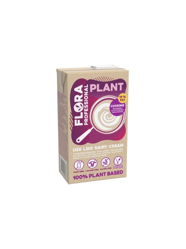 Vegan φυτική κρέμα μαγειρικής 15% Flora 1lt