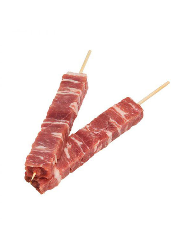 Χοιρινό σουβλάκι πλακέ (λαιμός 90g) BELLE MEAT 1X6,3kg