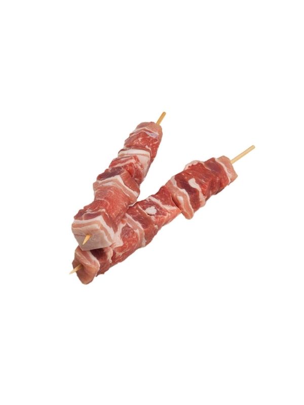 ΧΟΙΡΙΝΟ ΣΟΥΒΛΑΚΙ ΖΑΡΙ (ΓΙΓΑΣ) 100g (ΛΑΙΜΟΣ-ΠΑΝΣΕΤΑ) B.M. 1X6,4kg