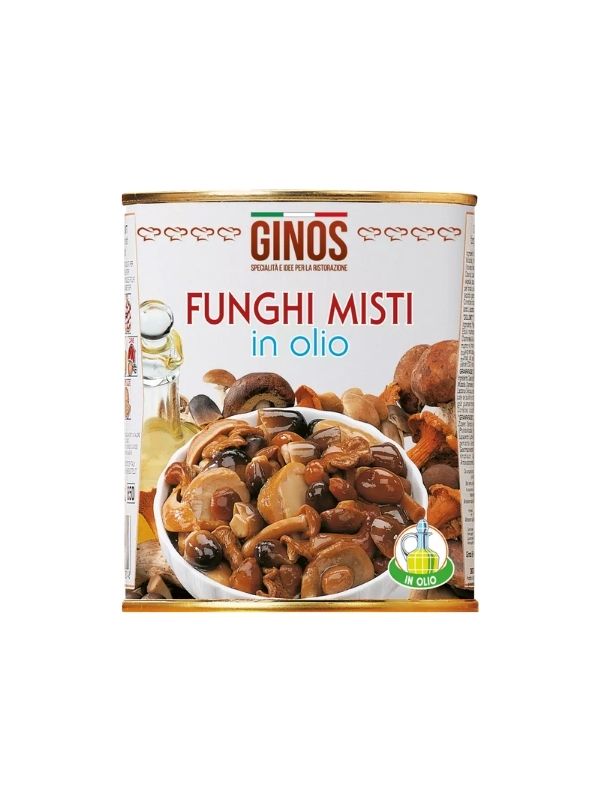 FUNGHI MISTI IN OLIO SPECIAL GINOS 6X750gr