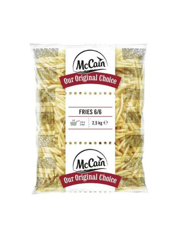 Mccain προτηγανισμένες πατάτες original 6/6 2.5kg