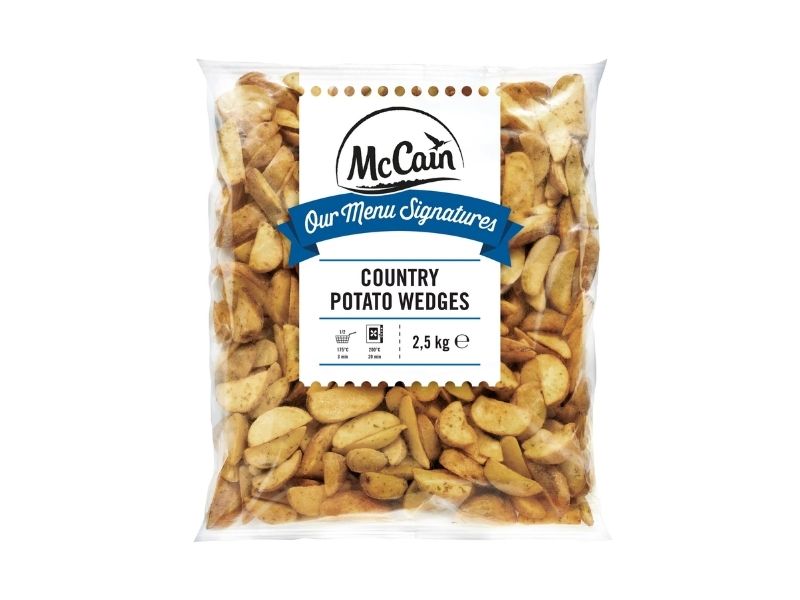 Πατάτες προτηγανισμένες Country Wedges 2,5kg MCCAIN