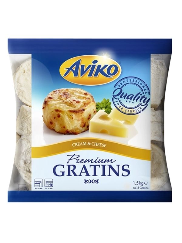AVIKO GRATINS CREAM & CHEESE 6X1.5kg