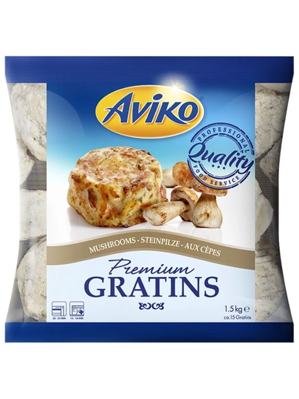 AVIKO GRATINS MUSHROOMS 6X1.5kg