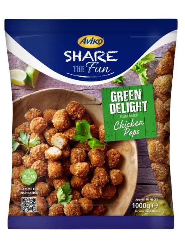 AVIKO PLANT BASED CHICKEN POPS 3X1kg