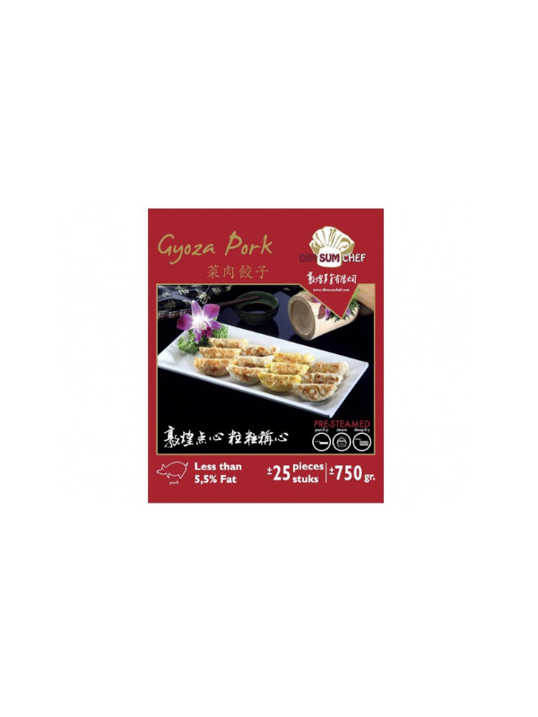 Gyoza with pork 30gr Dim Sum Chef 750gr