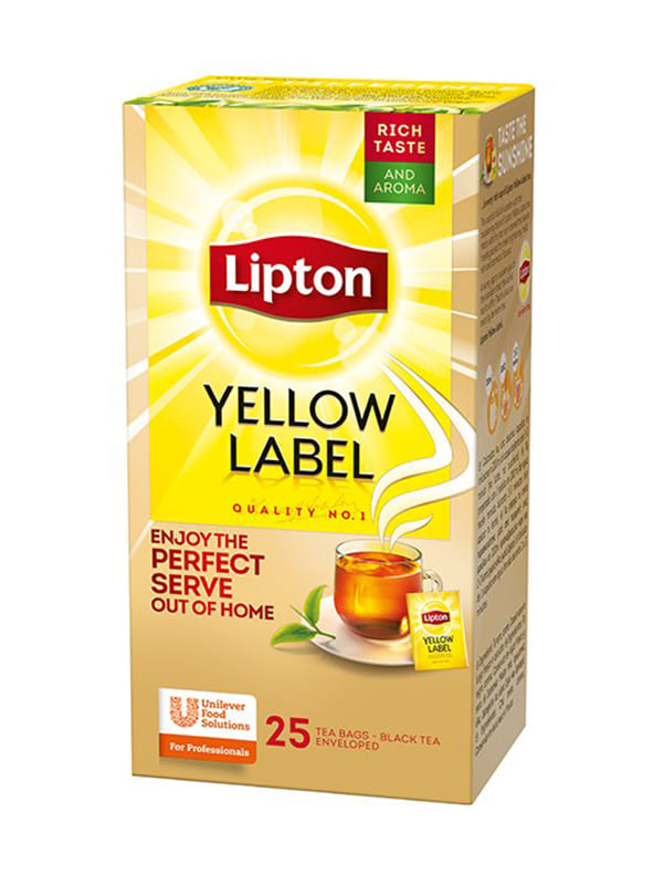 Lipton μαύρο τσάι κίτρινα φάκελα (25χ1.5gr)