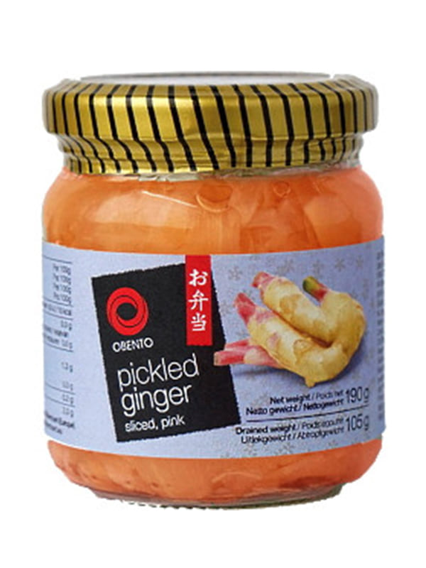 Pickled ginger sliced pink Οbento 190gr