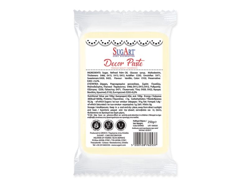 Decor Sugar Paste Ivory Colour 1kg