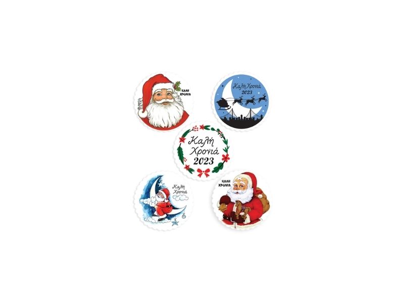Christmas Plaque - 5 Designs Assorted 1X(1packX10pcs)