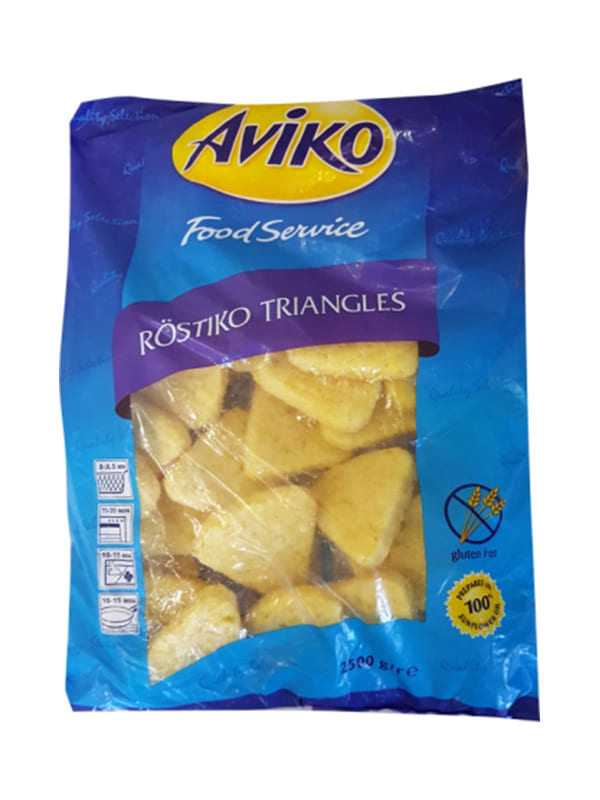 Aviko pre-fried potatoes rostico's (hashbrown) 2.5kg