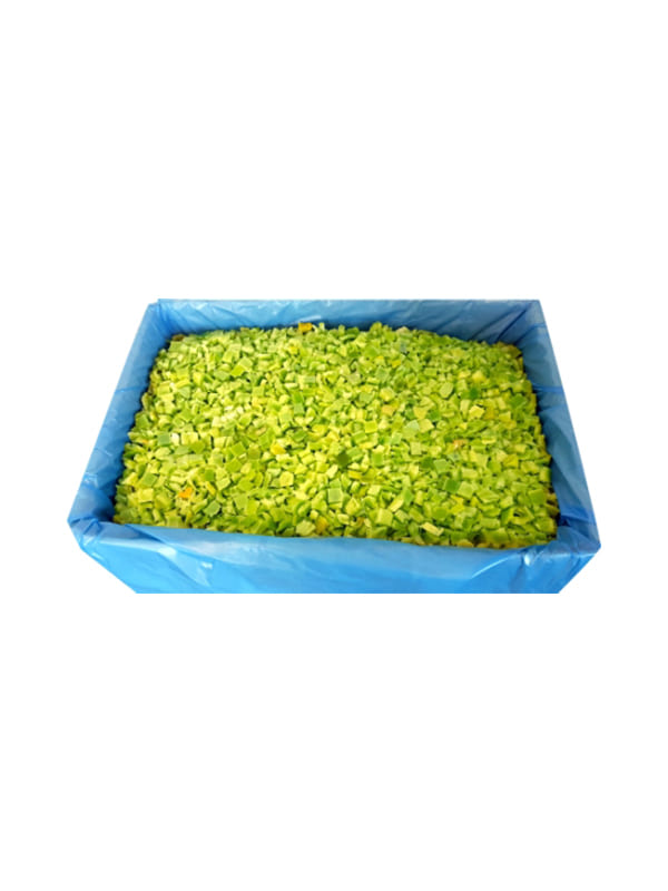 Green pepper cube IQF 10kg