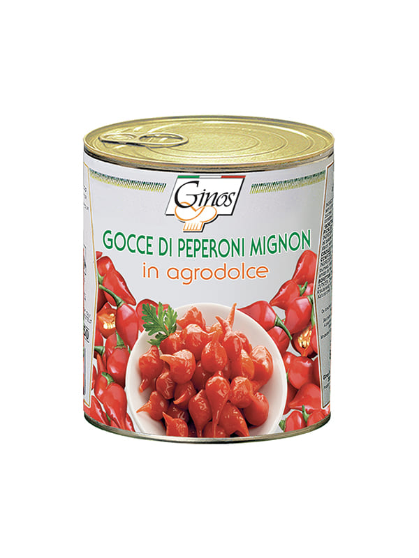 Πιπεράκι κόκκινο mignon δάκρυ Ginos 790gr