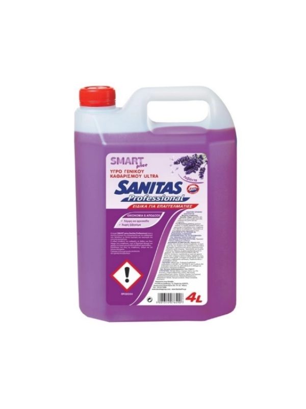 ΥΓΡΟ ΓΕΝΙΚΟΥ ΚΑΘΑΡΙΣΜΟΥ ΛΕΒΑΝΤΑ SMART SANITAS 4X4lt