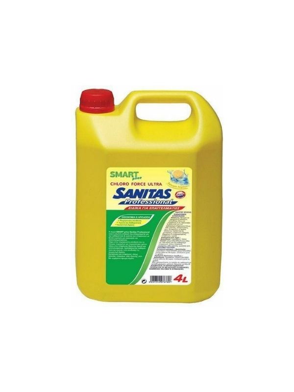 ΧΛΩΡΙΝΗ ULTRA ΛΕΜΟΝΙ SMART SANITAS 4X4lt