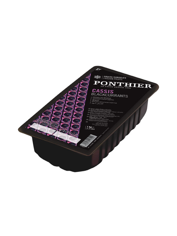 Frozen blackcurrant fruit Ponthier 1kg