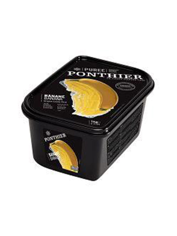 Banana fruit puree frozen 1kg Ponthier