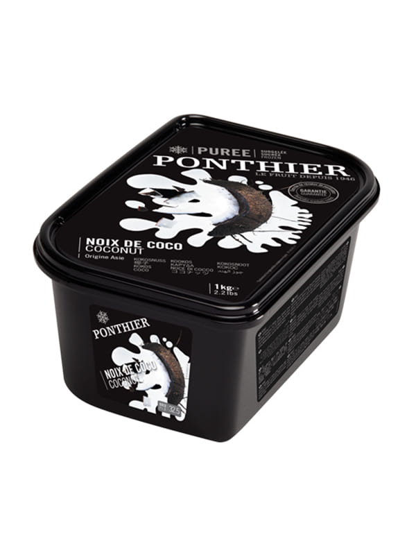 Coconut fruit puree frozen 1kg Ponthier
