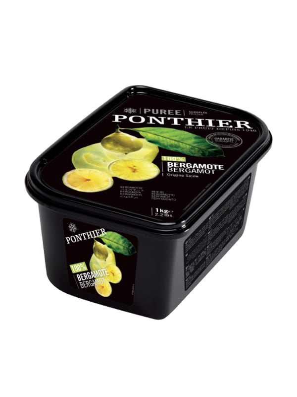 Bergamot fruit puree no sugar frozen 1kg Ponthier