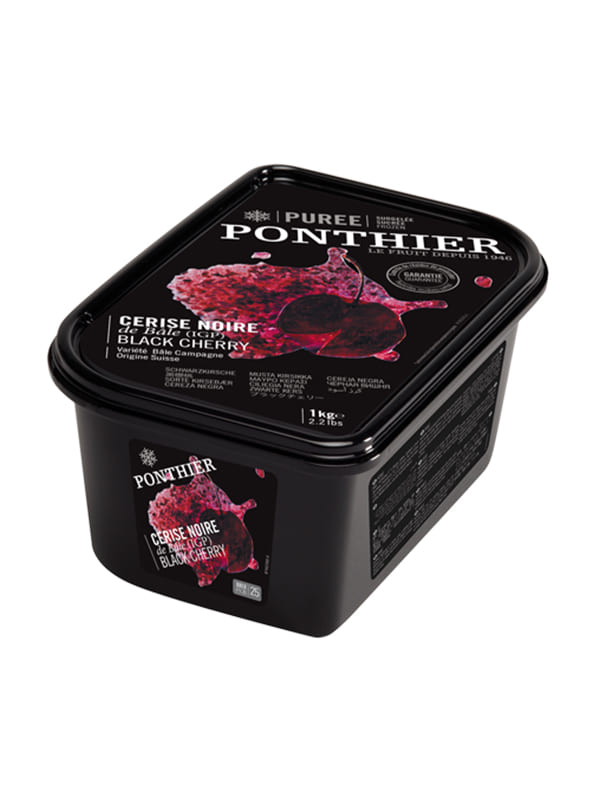 Black cherry fruit puree Ponthier 1kg