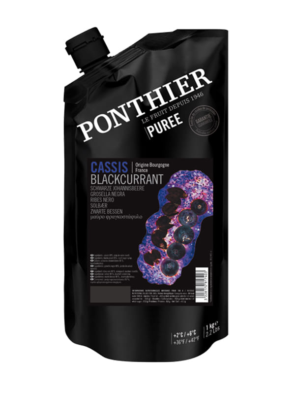 Blackcurrant fruit puree Ponthier 1kg