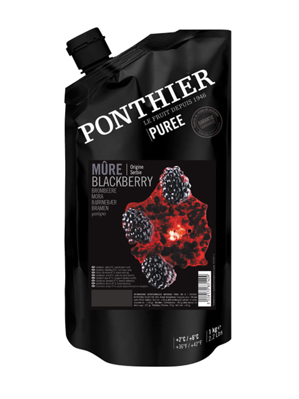 Fruit puree black berries Ponthier 1kg