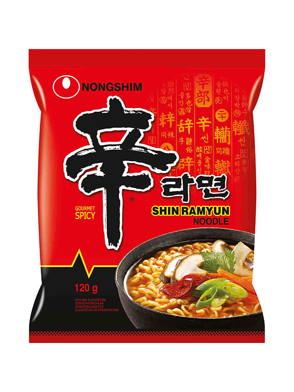 Instant noodle shin ramyun hot & spicy 120g