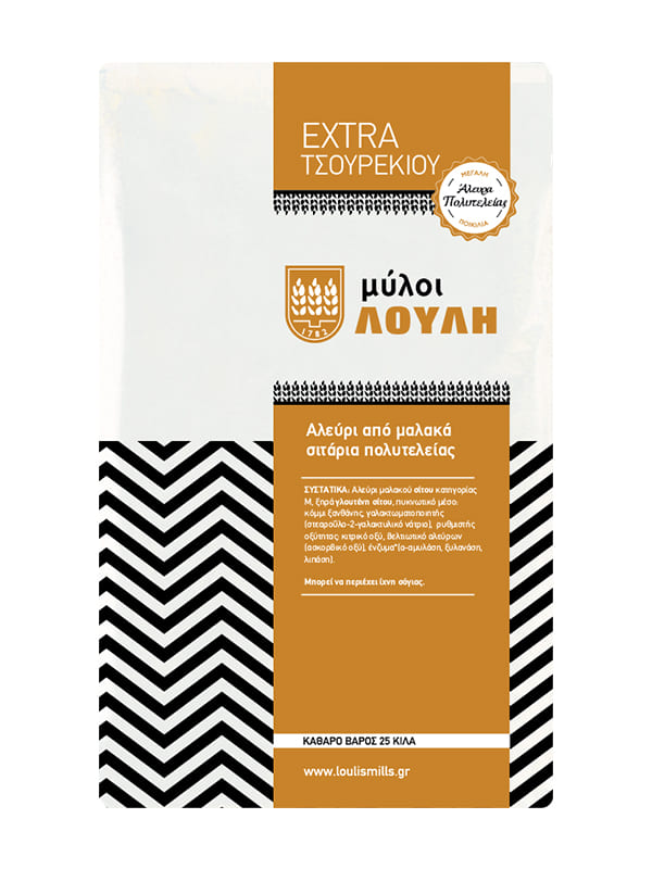 Αλεύρι Extra Τσουρεκιού Κατ. 25kg ΜΥΛΟΙ ΛΟΥΛΗ