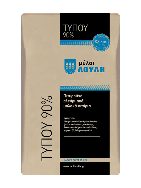 Αλεύρι τύπου 90% 25kg ΜΥΛΟΙ ΛΟΥΛΗ