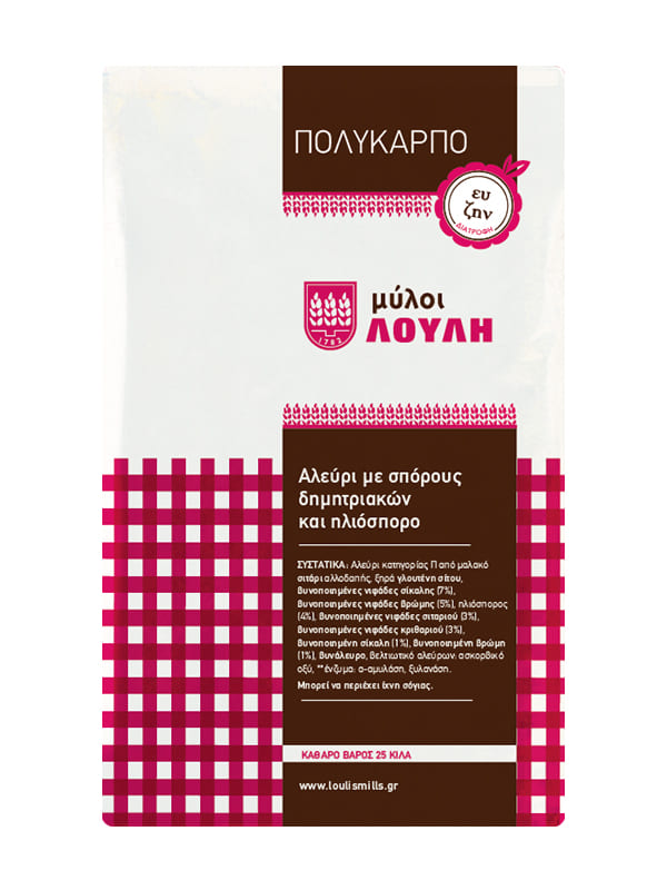 Αλεύρι Πολύκαρπο 25kg ΜΥΛΟΙ ΛΟΥΛΗ