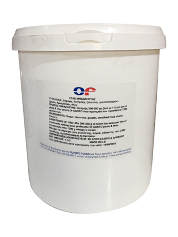Ζελέ μπαβαρουάζ (σκόνη) 7kg OLYMPIC FOODS