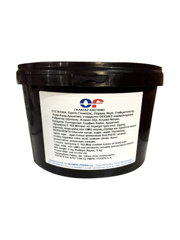 Γκλασάζ κάστανο 6kg OLYMPIC FOODS