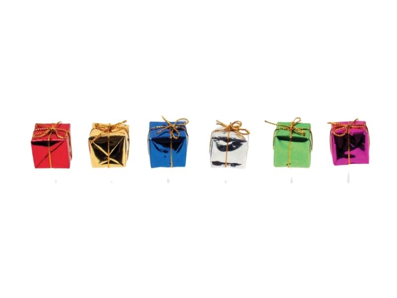 Gift Decorations in Assorted Colours with Stick 20X(1 pack x 72pcs)